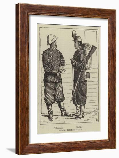 Modern Japanese Types-Alfred Chantrey Corbould-Framed Giclee Print