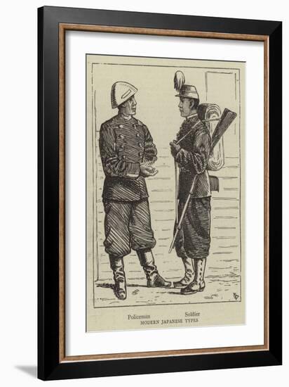 Modern Japanese Types-Alfred Chantrey Corbould-Framed Giclee Print