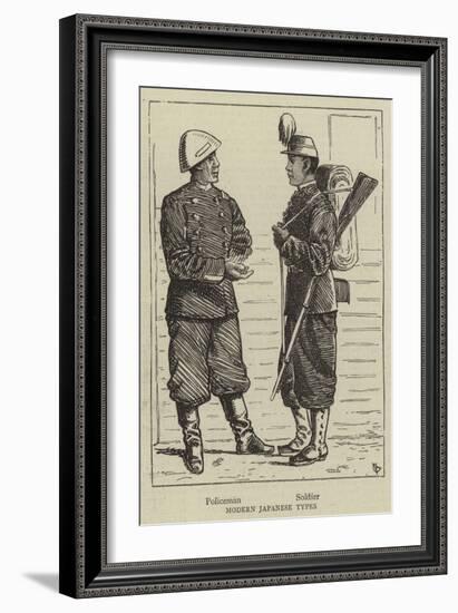 Modern Japanese Types-Alfred Chantrey Corbould-Framed Giclee Print