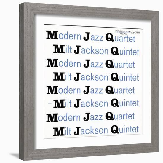 Modern Jazz Quartet and Milt Jackson Quintet - MJQ-null-Framed Art Print