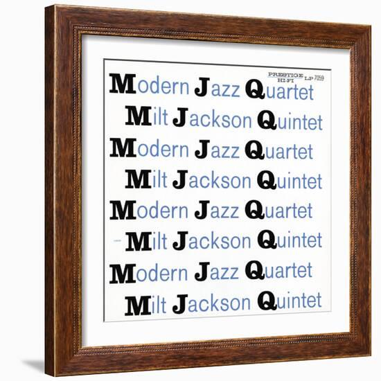 Modern Jazz Quartet and Milt Jackson Quintet - MJQ-null-Framed Art Print