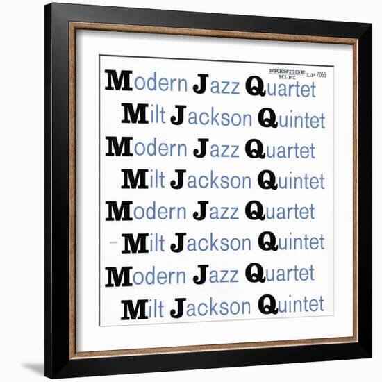 Modern Jazz Quartet and Milt Jackson Quintet - MJQ-null-Framed Art Print