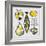 Modern Kitchen Square III Yellow-Michael Mullan-Framed Art Print