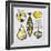 Modern Kitchen Square III Yellow-Michael Mullan-Framed Art Print