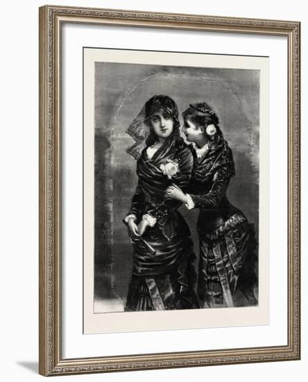 Modern, Ladies, Woman, Girl, Fashion, 1882-null-Framed Giclee Print