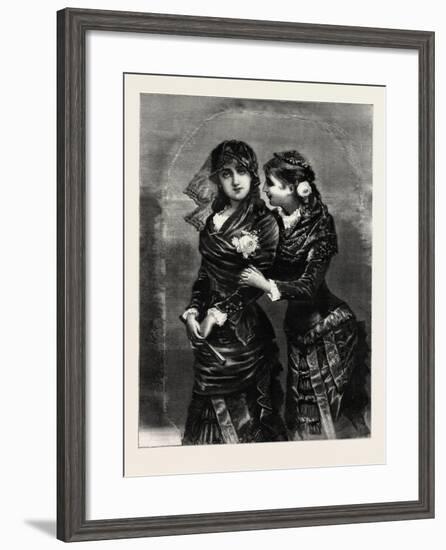 Modern, Ladies, Woman, Girl, Fashion, 1882-null-Framed Giclee Print