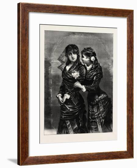 Modern, Ladies, Woman, Girl, Fashion, 1882-null-Framed Giclee Print