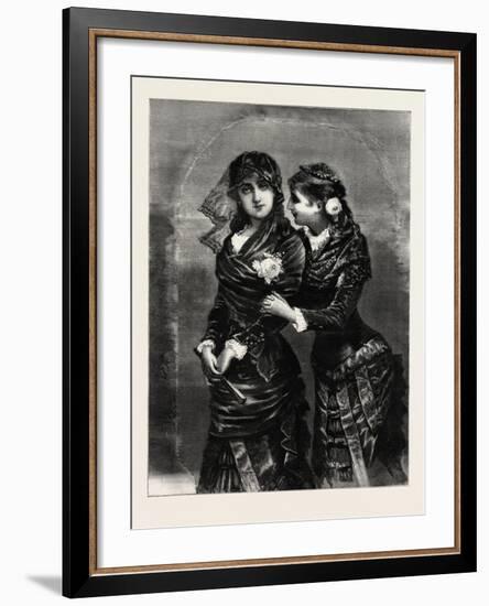 Modern, Ladies, Woman, Girl, Fashion, 1882-null-Framed Giclee Print