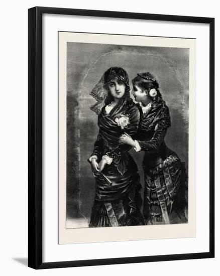 Modern, Ladies, Woman, Girl, Fashion, 1882-null-Framed Giclee Print