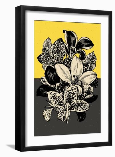 Modern Lilies-null-Framed Premium Giclee Print