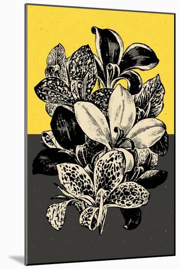 Modern Lilies-null-Mounted Art Print