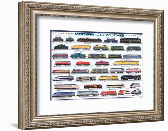 Modern Locomotives-null-Framed Premium Giclee Print