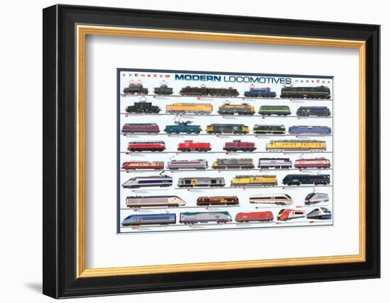 Modern Locomotives-null-Framed Premium Giclee Print