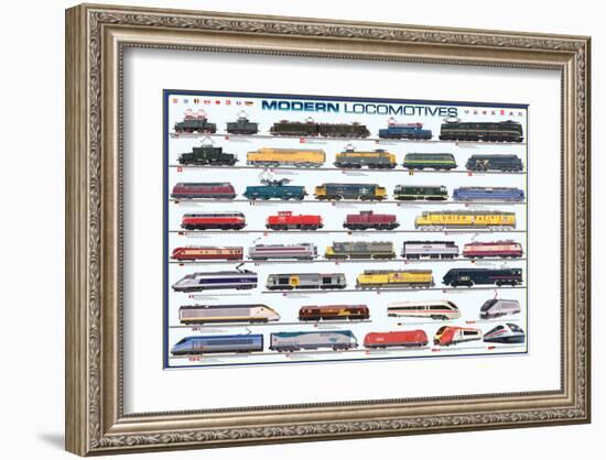 Modern Locomotives-null-Framed Art Print