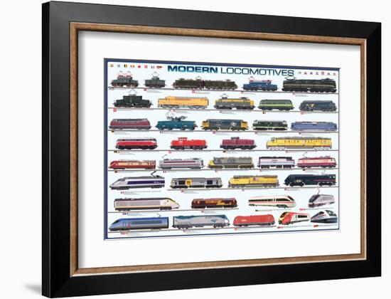 Modern Locomotives-null-Framed Art Print