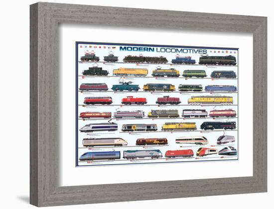 Modern Locomotives-null-Framed Art Print