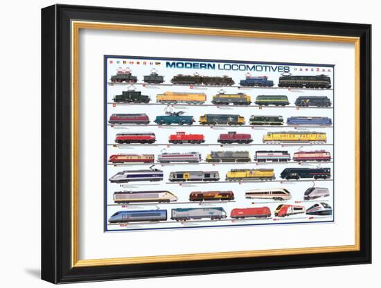 Modern Locomotives-null-Framed Art Print