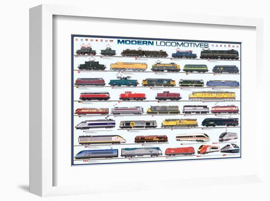 Modern Locomotives-null-Framed Art Print