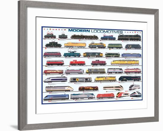 Modern Locomotives-null-Framed Art Print