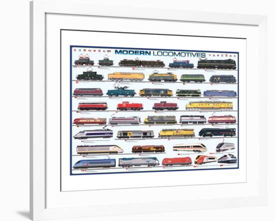 Modern Locomotives-null-Framed Art Print