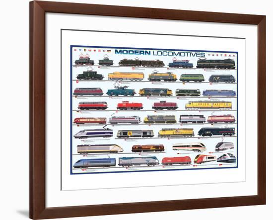 Modern Locomotives-null-Framed Art Print