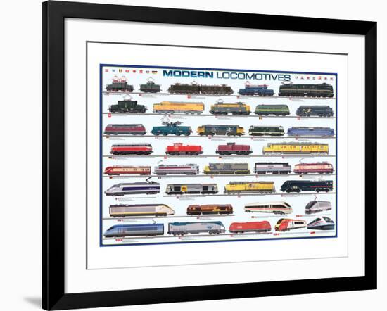 Modern Locomotives-null-Framed Art Print