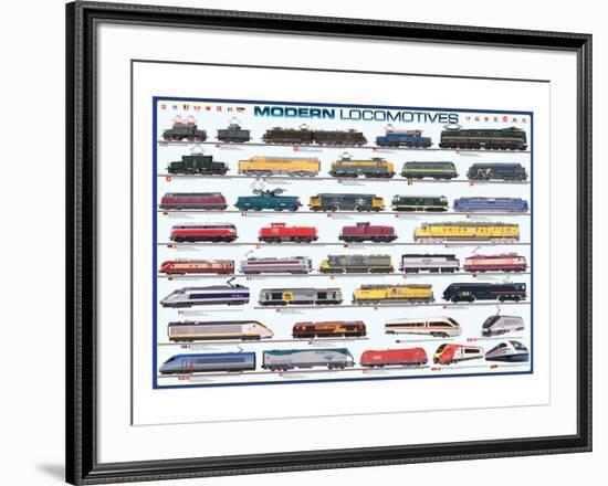 Modern Locomotives-null-Framed Art Print