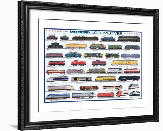 Modern Locomotives-null-Framed Art Print