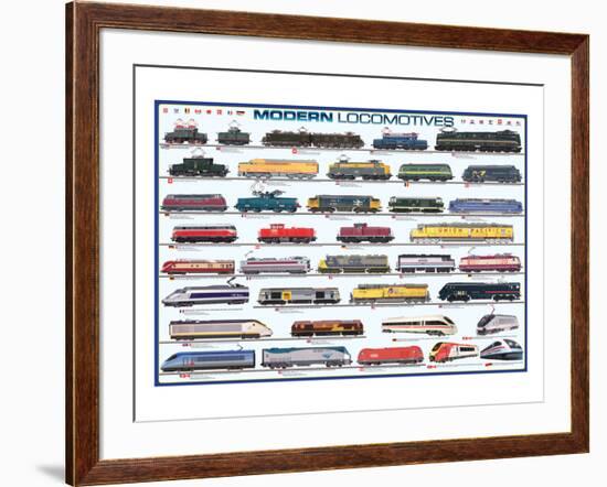 Modern Locomotives-null-Framed Art Print