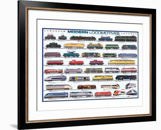 Modern Locomotives-null-Framed Art Print