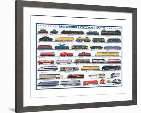 Modern Locomotives-null-Framed Art Print