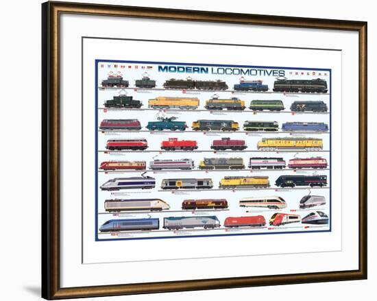 Modern Locomotives-null-Framed Art Print