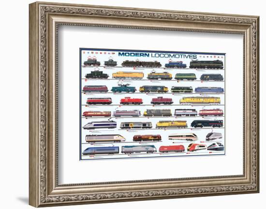 Modern Locomotives-null-Framed Art Print
