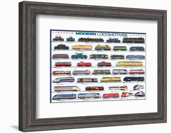 Modern Locomotives-null-Framed Art Print