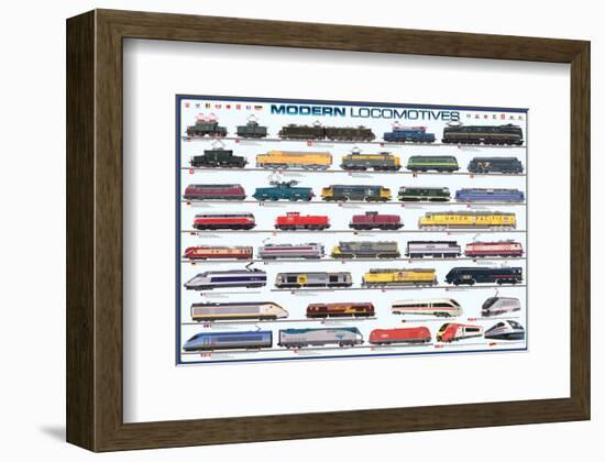 Modern Locomotives-null-Framed Art Print