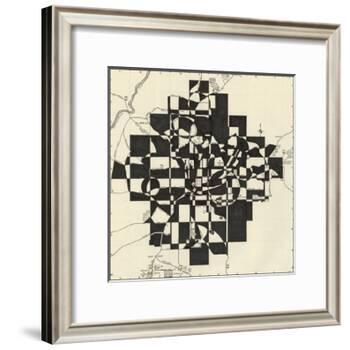 Modern Map of Atlanta-Nikki Galapon-Framed Art Print