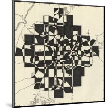 Modern Map of Atlanta-Nikki Galapon-Mounted Art Print
