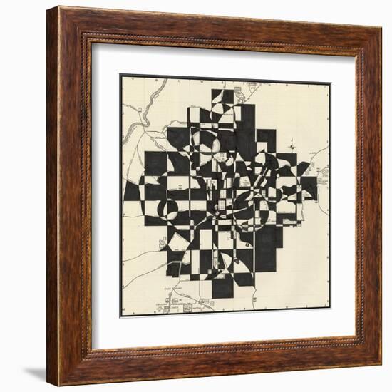 Modern Map of Atlanta-Nikki Galapon-Framed Art Print