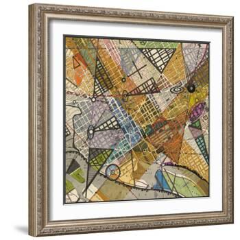Modern Map of D.C.-Nikki Galapon-Framed Art Print