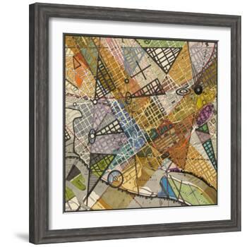 Modern Map of D.C.-Nikki Galapon-Framed Art Print