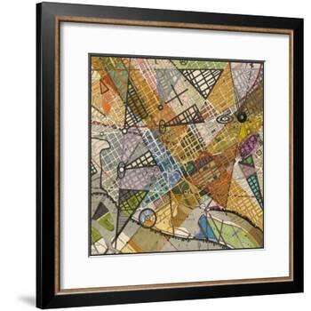 Modern Map of D.C.-Nikki Galapon-Framed Art Print