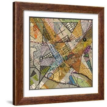 Modern Map of D.C.-Nikki Galapon-Framed Art Print