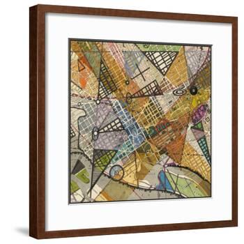 Modern Map of D.C.-Nikki Galapon-Framed Art Print