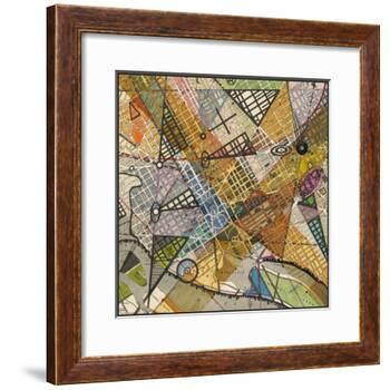 Modern Map of D.C.-Nikki Galapon-Framed Art Print