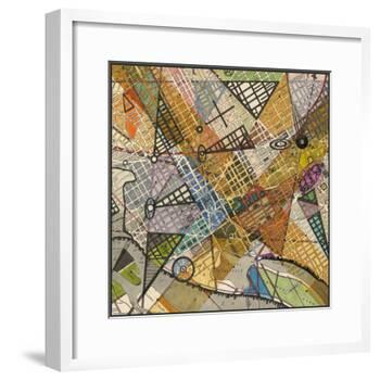 Modern Map of D.C.-Nikki Galapon-Framed Art Print