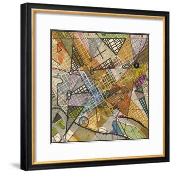 Modern Map of D.C.-Nikki Galapon-Framed Art Print