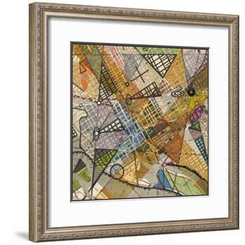 Modern Map of D.C.-Nikki Galapon-Framed Art Print