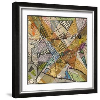 Modern Map of D.C.-Nikki Galapon-Framed Art Print