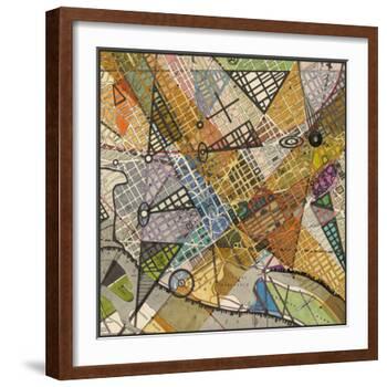 Modern Map of D.C.-Nikki Galapon-Framed Art Print