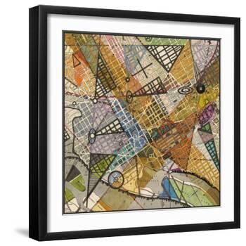 Modern Map of D.C.-Nikki Galapon-Framed Art Print